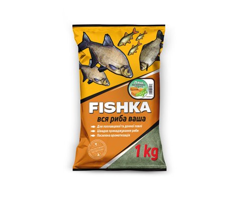Прикормка Fishka Лещ Бисквитный Горох 1кг