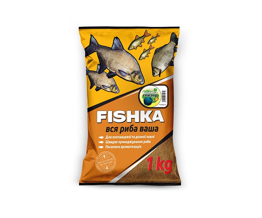 Прикормка Fishka Бомба Гейзер 1кг