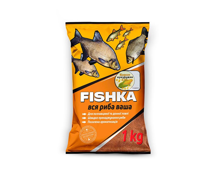 Прикормка Fishka Карп Кукуруза XXL 1кг