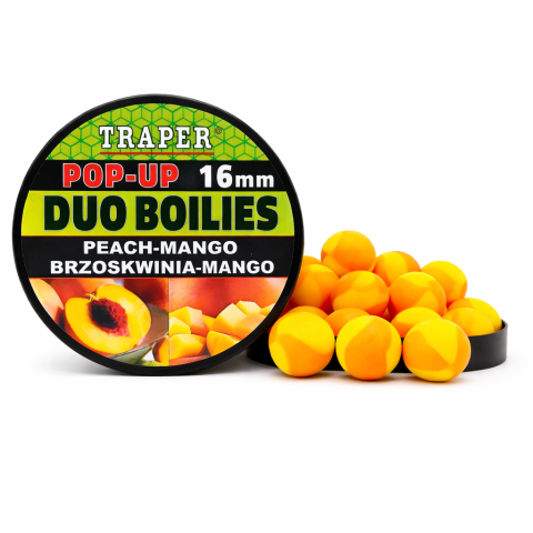 Kulki DUO COLOR POP-UP 16mm 40g, Персик/Манго