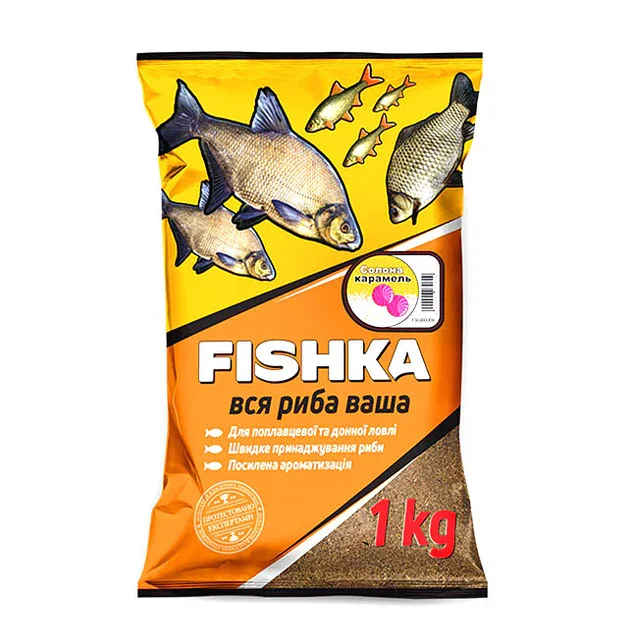 Прикормка Fishka Соленная Карамель 1кг