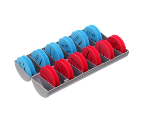 FLAGMAN Поводочница Фидерная RIG BOX WHITH EVA SPOOLS (ROUND BOX) 12шт