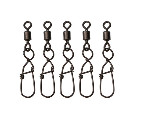Фидерная застежка с вертлюгом FLAGMAN FEEDER GERMAN SNAP LINK SWIVELS  5шт 3