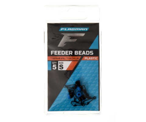 Фидерная застежка с вертлюгом на пластиковой основе FLAGMAN FEEDER PLASTIC BEADS S 5шт