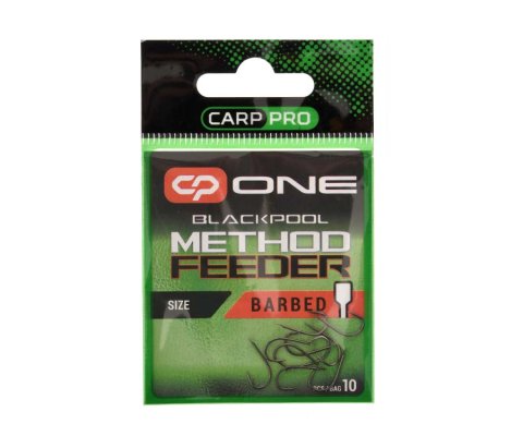 CARP PRO Крючок Blackpool METHOD FEEDER - RINGED  Black Nickel