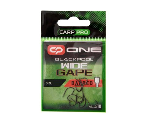 CARP PRO Крючок Blackpool WIDE GAPE - FLAT №12 Black Nickel
