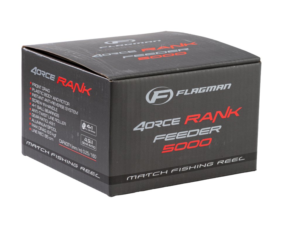 Катушка FLAGMAN "FORCE RANK FEEDER 5000" 4,9:1, 4+1 New 2026