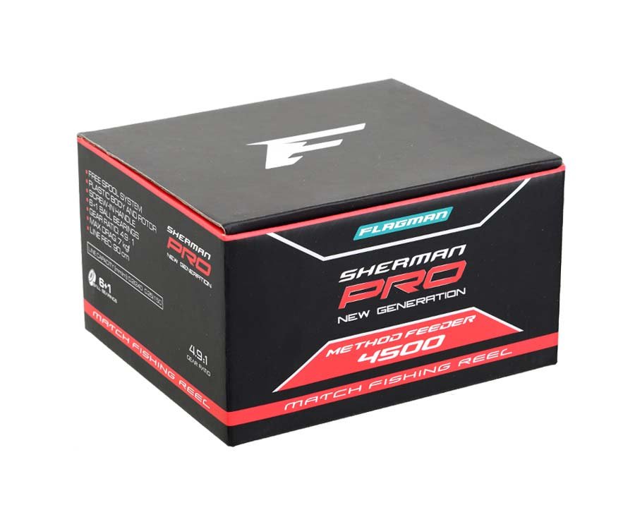 Катушка FLAGMAN "SHERMAN PRO NG METHOD FEEDER 4500 FS"  4.9:1,  6+1