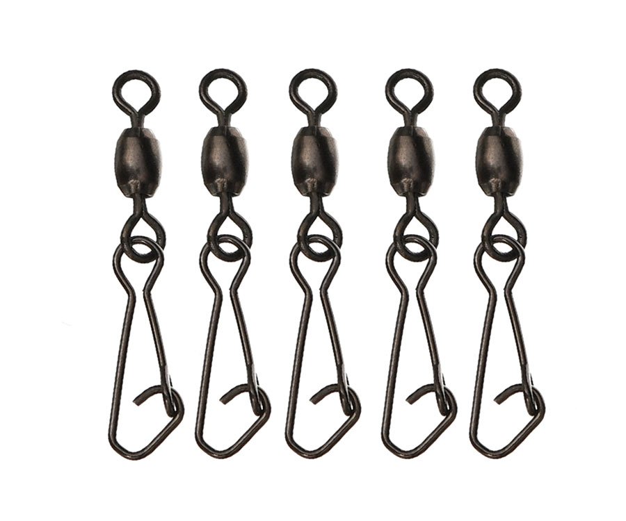 Фидерная застежка с вертлюгом FLAGMAN FEEDER HOOKED SNAP LINK SWIVELS  5шт