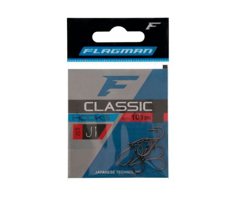 FLAGMAN Крючки Classic 101 black nickel 10pcs