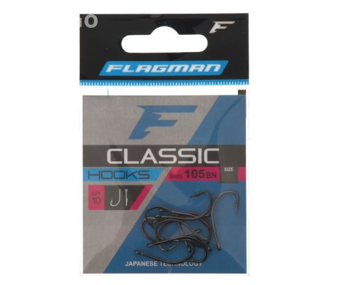 FLAGMAN Крючки Classic 105 black nickel 10pcs
