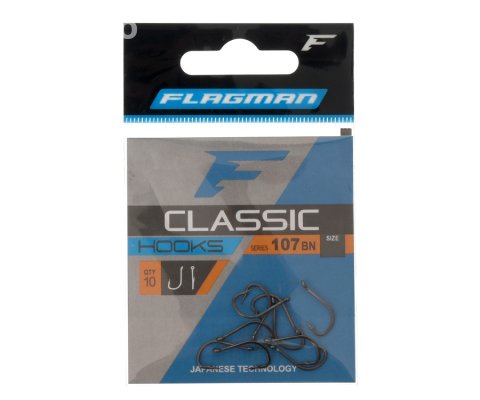 FLAGMAN Крючки Classic 107 black nickel 10pcs