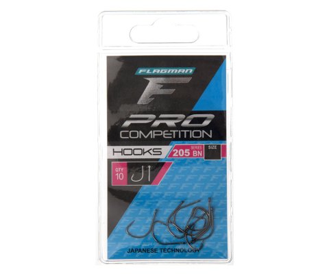 FLAGMAN Крючки Pro Competition 205 black nickel 10pcs