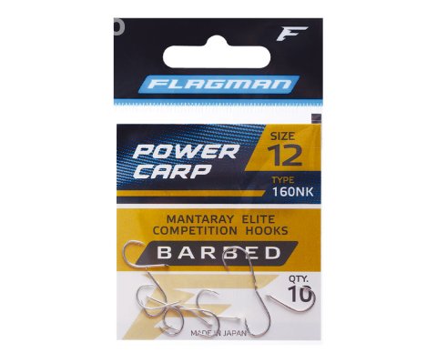 Крючки FLAGMAN MANTARAY POWER CARP №12 10шт
