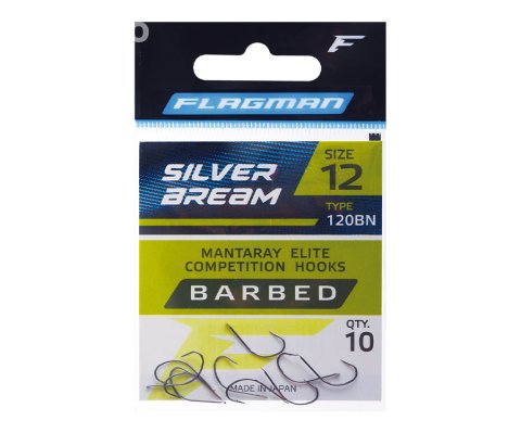 Крючки FLAGMAN MANTARAY SILVER BREAM № 12 10шт