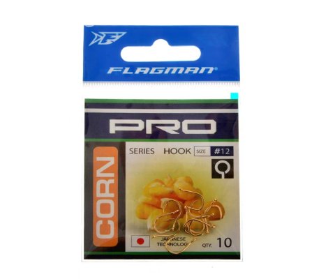 Крючки FLAGMAN PRO CORN 10шт (золото)