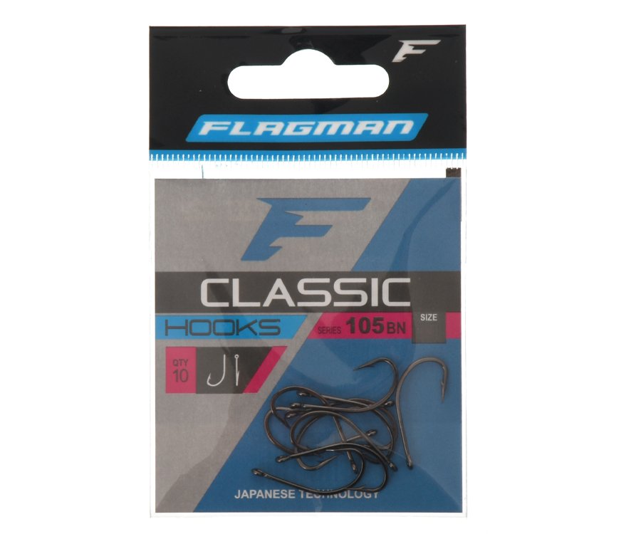 FLAGMAN Крючки Classic 105 black nickel 10pcs
