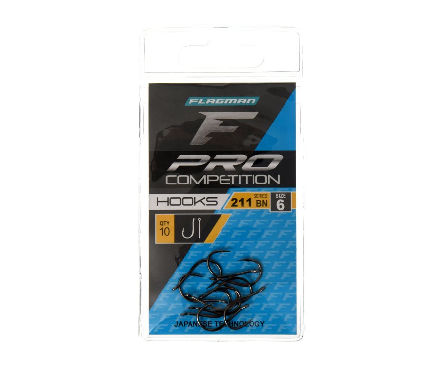 FLAGMAN Крючки Pro Competition 211 black nickel 10pcs
