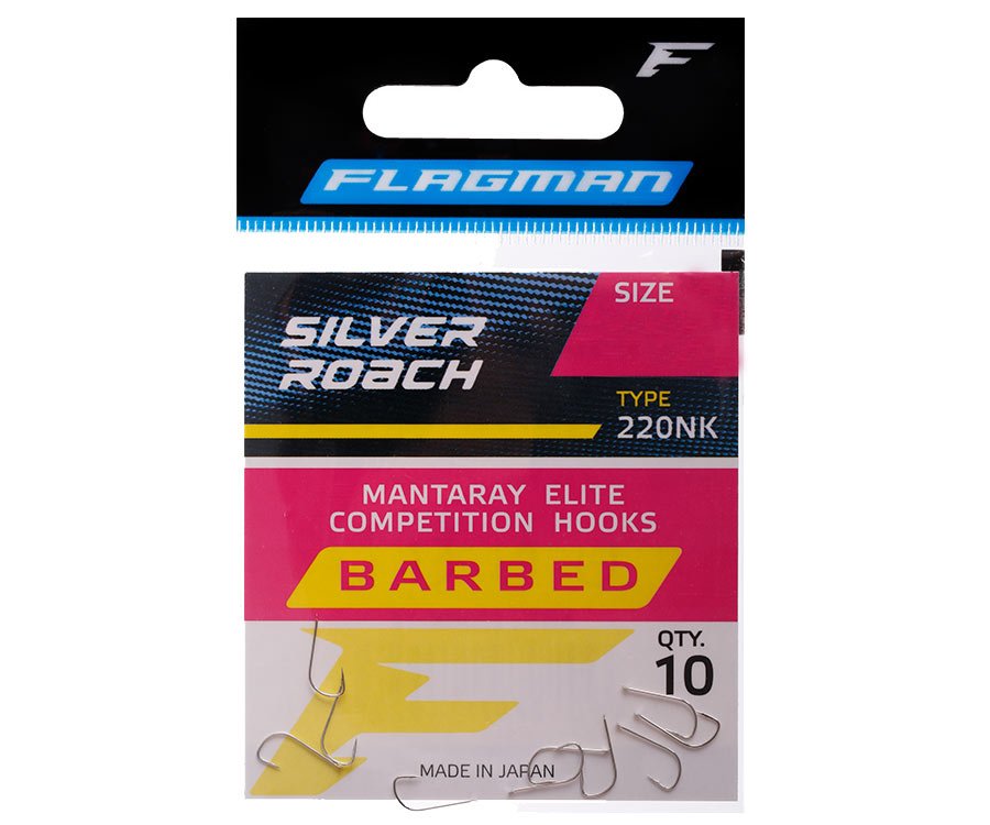 Крючки FLAGMAN MANTARAY SILVER ROACH 10шт